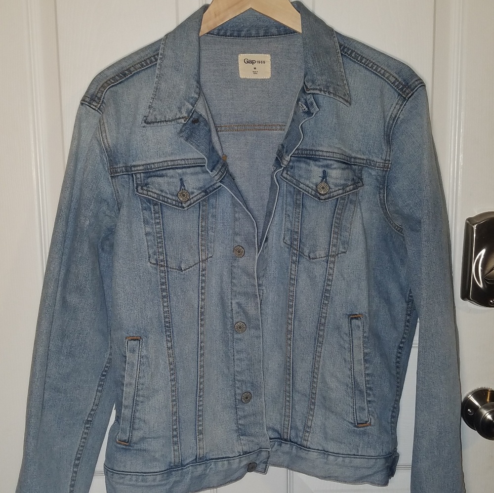 Gap 1969 Denim Jean Jacket size M Light Wash Mens